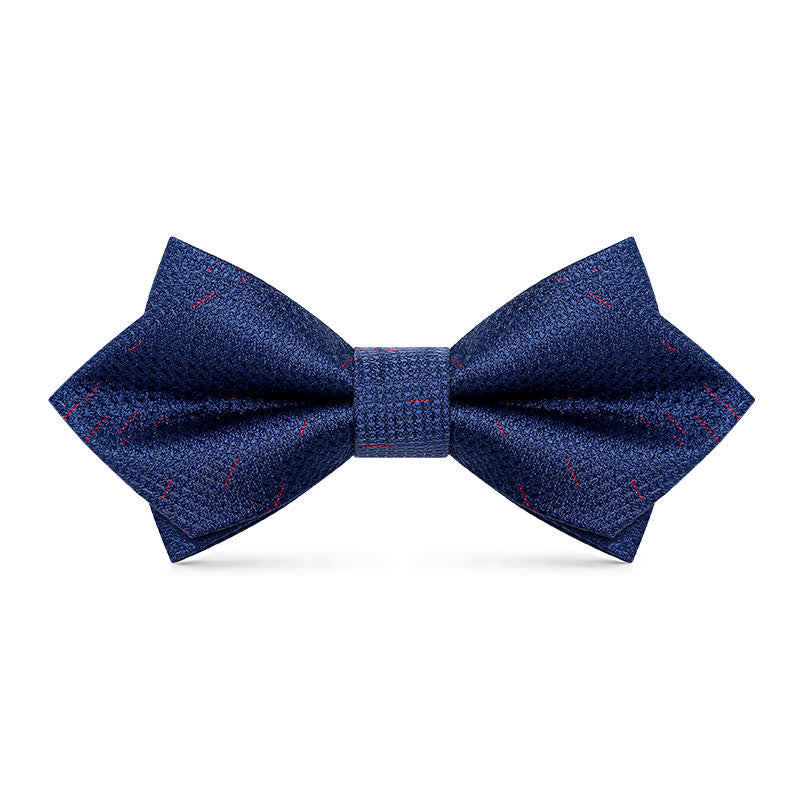Papillon da uomo con motivo a scacchiera con colori sfumati alla moda - Blu - image 6