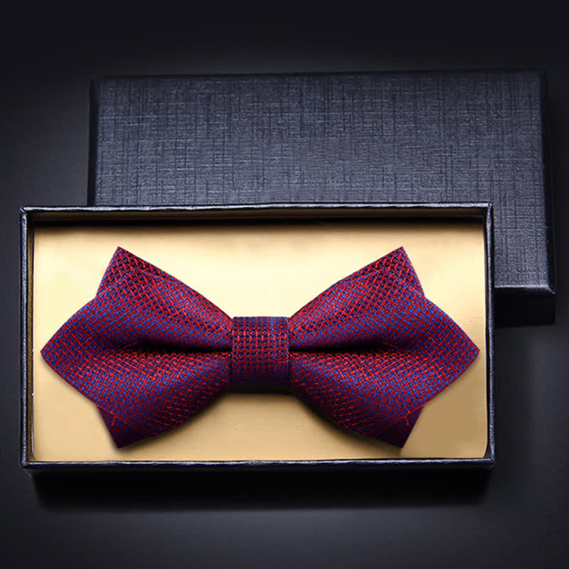 Papillon da uomo con motivo a scacchiera con colori sfumati alla moda