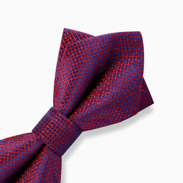 Papillon da uomo con motivo a scacchiera con colori sfumati alla moda