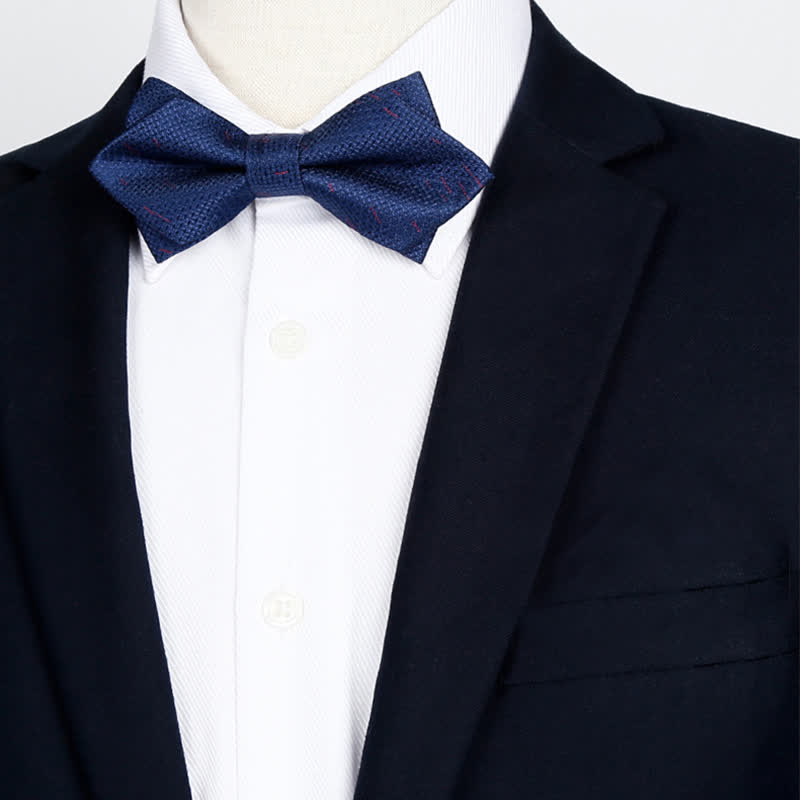Papillon da uomo con motivo a scacchiera con colori sfumati alla moda - image 7