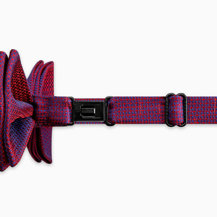 Papillon da uomo con motivo a scacchiera con colori sfumati alla moda