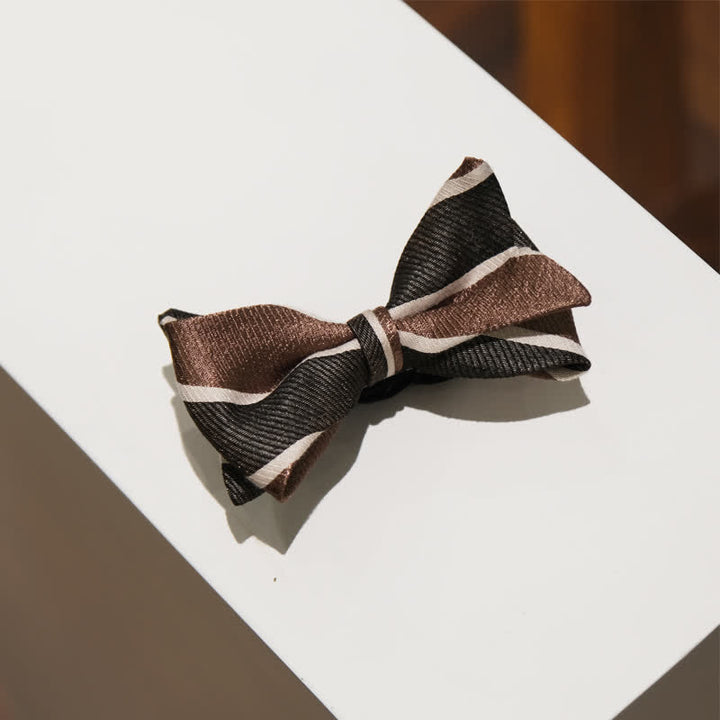 Papillon da uomo a coda di pesce inglese a righe diagonali