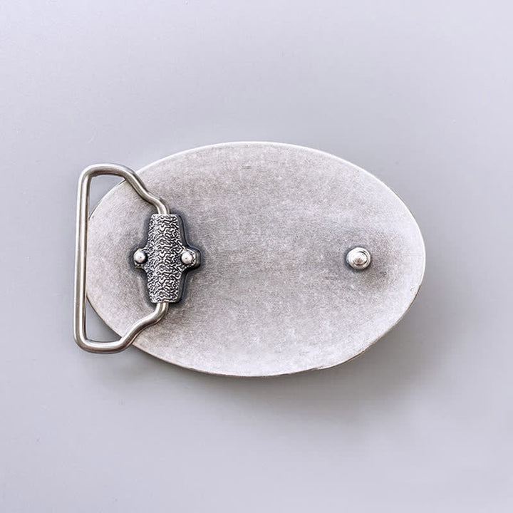 Cintura in pelle con fibbia a forma di lupo indiano fai da te da uomo - image 1