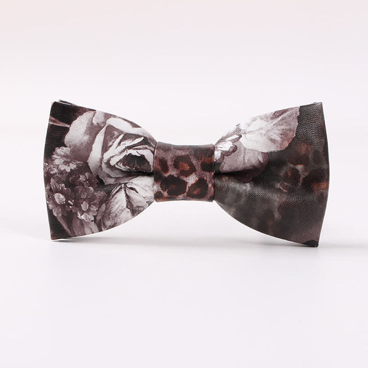 Papillon in pelle floreale elegante da uomo - Stile n. 3 - image 2