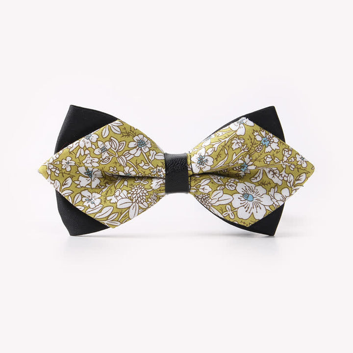 Papillon da uomo in cotone a punta con doppio strato floreale - Stile n. 12 - image 16