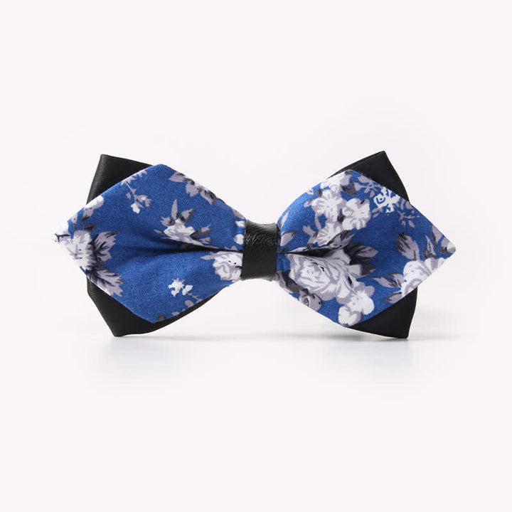 Papillon da uomo in cotone a punta con doppio strato floreale - Stile n. 13 - image 17