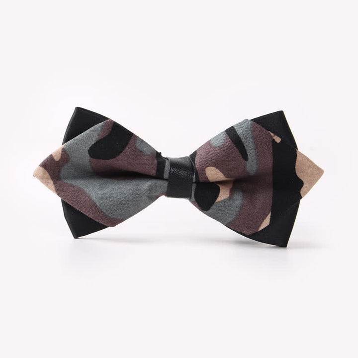 Papillon da uomo in cotone a punta con doppio strato floreale - Stile n. 11 - image 15