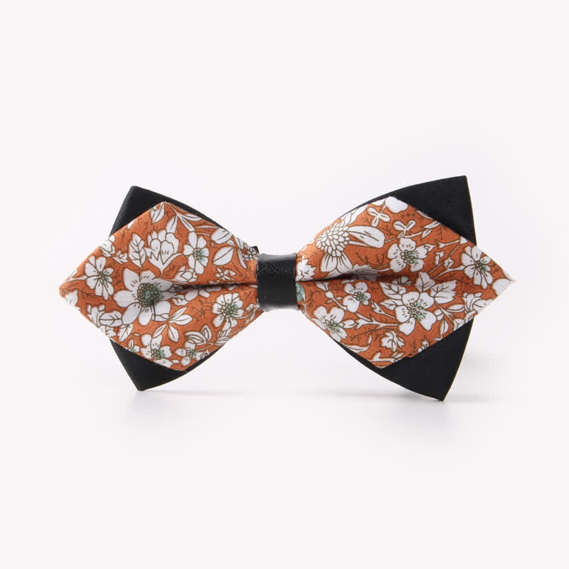 Papillon da uomo in cotone a punta con doppio strato floreale - Stile n. 14 - image 17