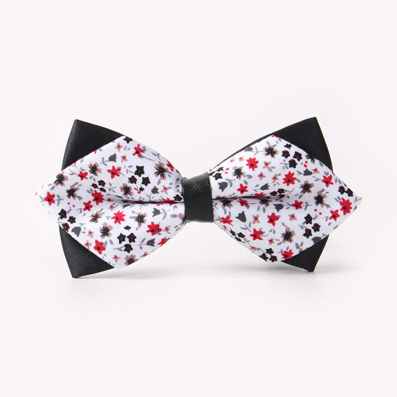 Papillon da uomo in cotone a punta con doppio strato floreale - Stile n. 18 - image 22