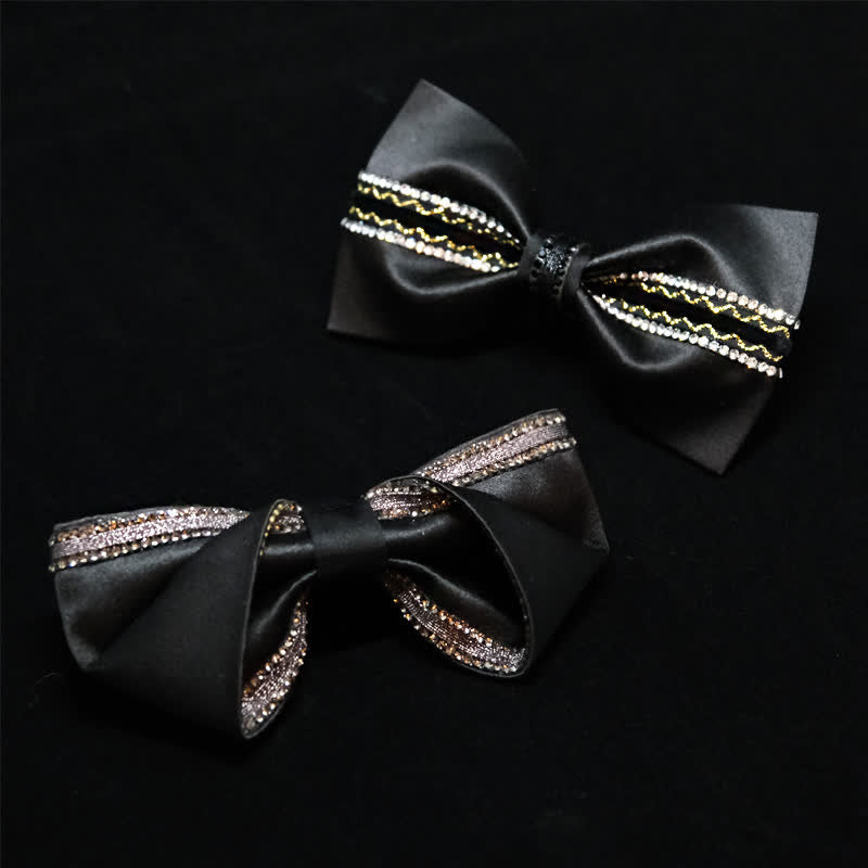Papillon da uomo Sea Of Stars con strass neri - image 3