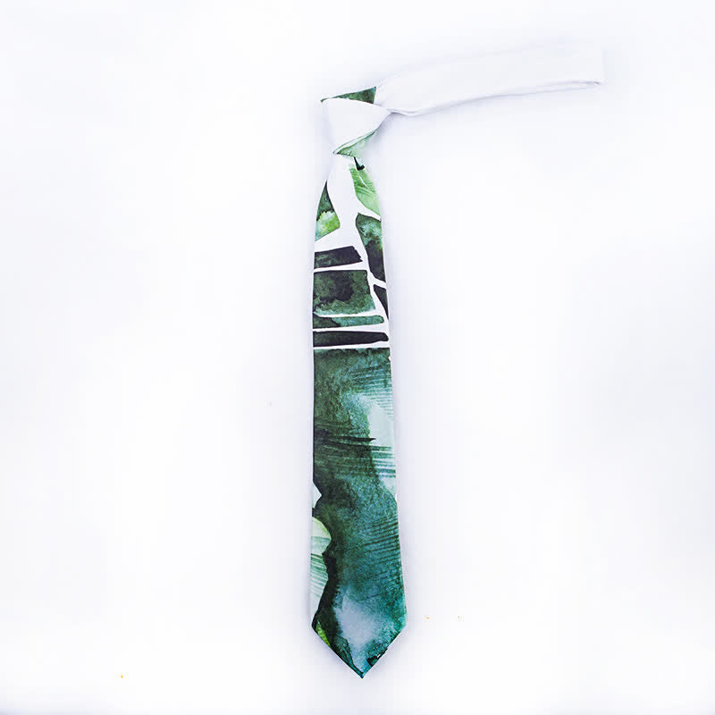 Cravatta elegante da uomo con stampa di scene bellissime - image 1
