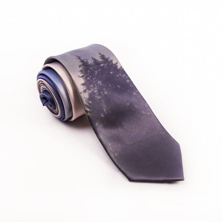 Cravatta elegante da uomo con stampa di scene bellissime