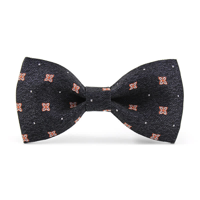 Papillon in seta Lucky Stars grigio scuro e bordeaux da uomo