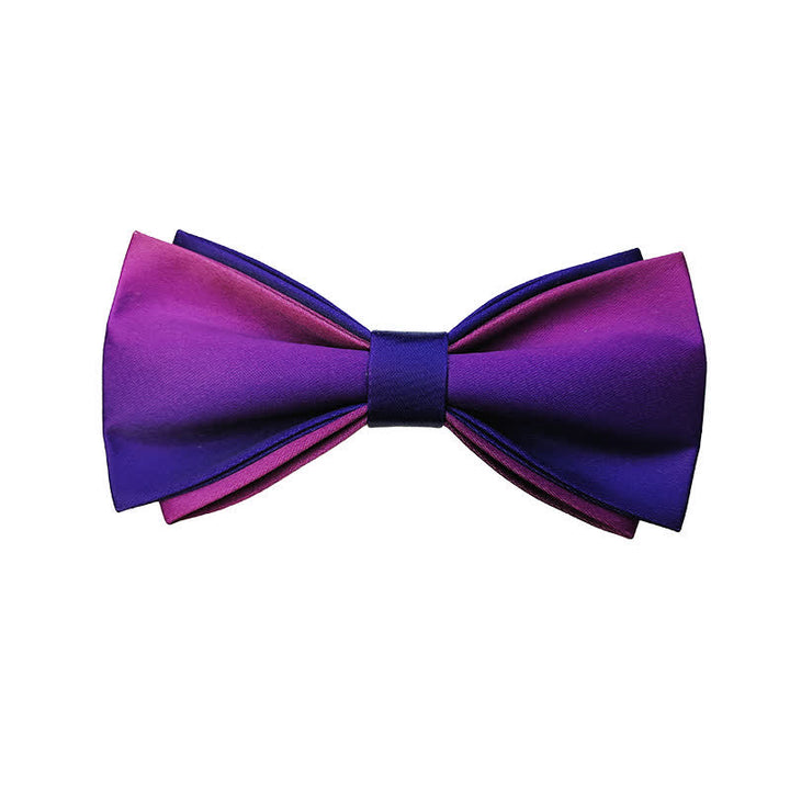 Papillon da sposo a doppio strato con colori sfumati da uomo