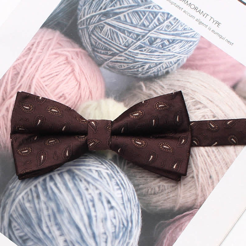 Papillon a righe floreali in stile vintage da uomo
