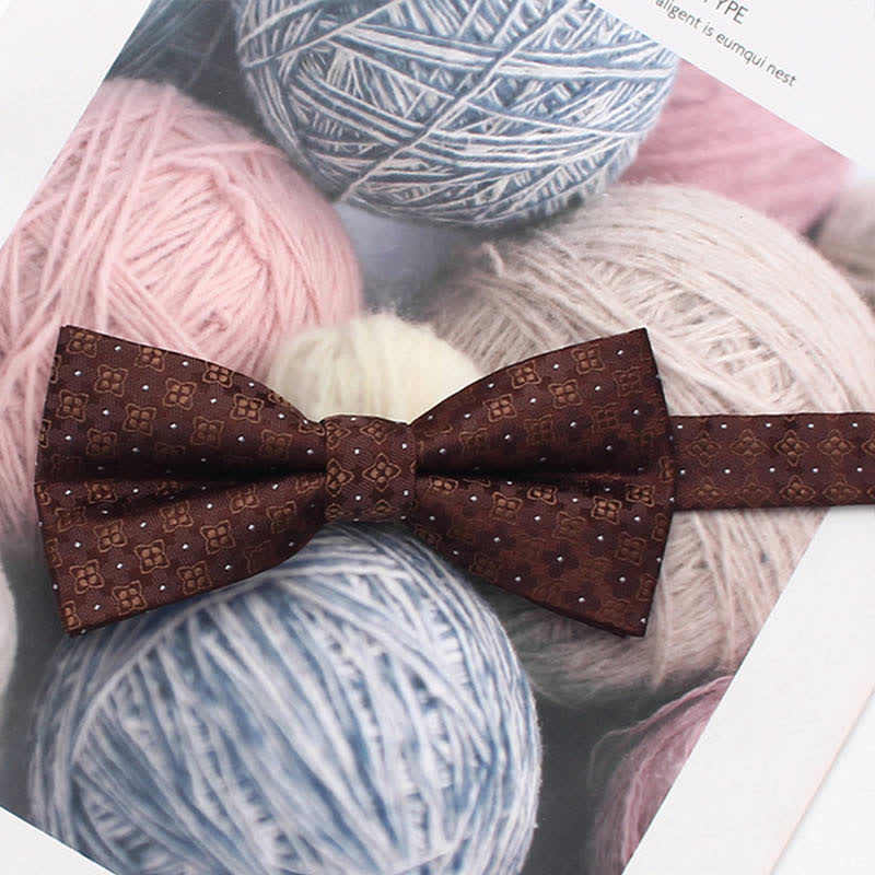 Papillon a righe floreali in stile vintage da uomo