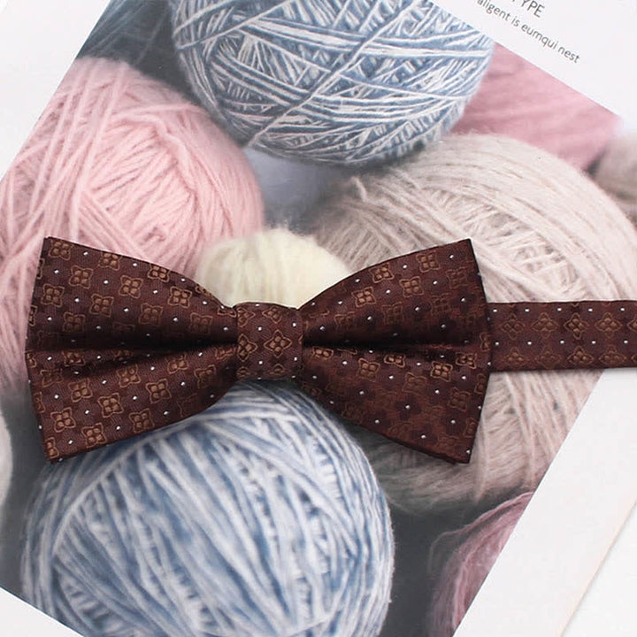 Papillon a righe floreali in stile vintage da uomo