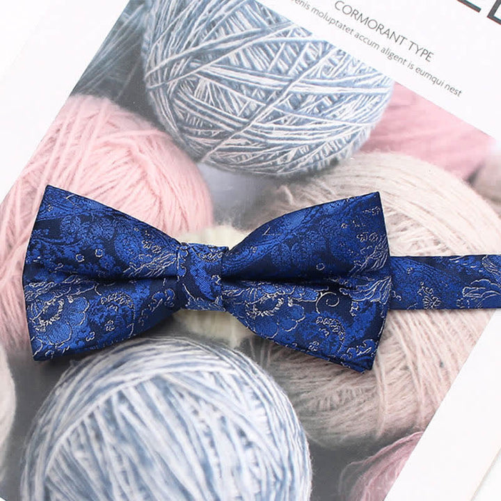 Papillon a righe floreali in stile vintage da uomo