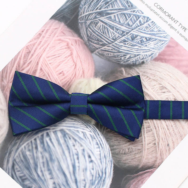 Papillon a righe floreali in stile vintage da uomo