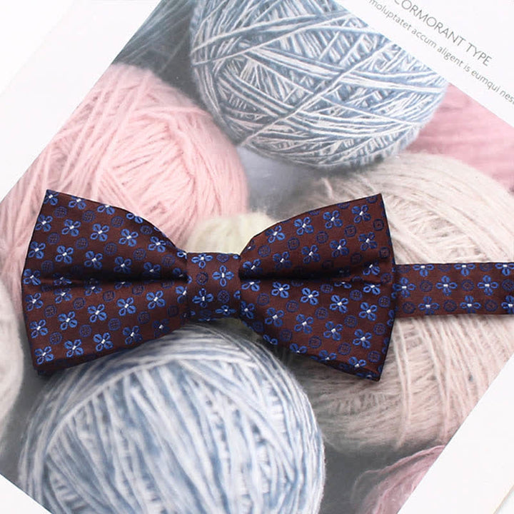 Papillon a righe floreali in stile vintage da uomo - Stile n. 16 - image 21
