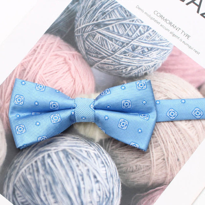 Papillon a righe floreali in stile vintage da uomo