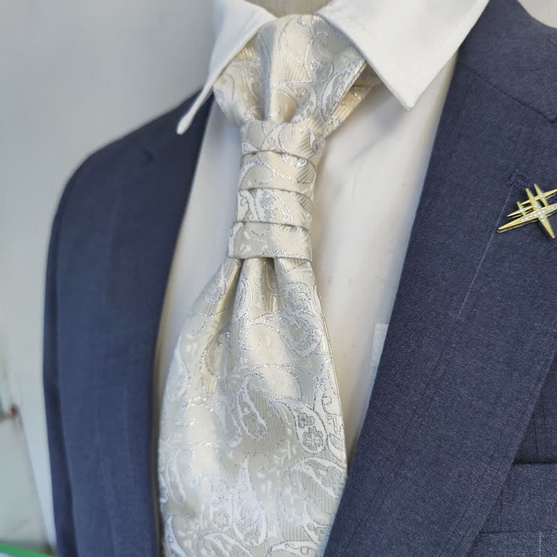 Cravatta pre-annodata da uomo Gentlement Paisley Business Party