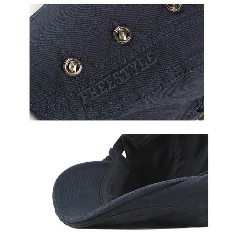 Cappello basco piatto con decorazioni punk rivetto