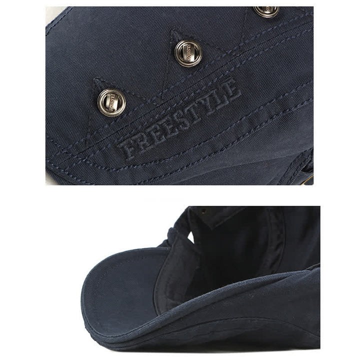Cappello basco piatto con decorazioni punk rivetto