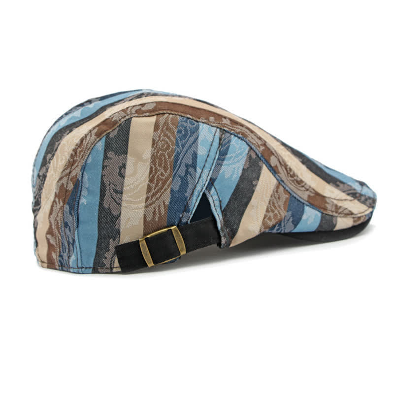 Cappello basco piatto a righe PaIsley Four Seasons