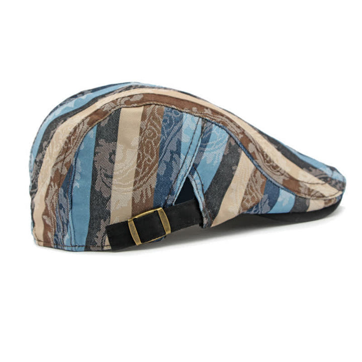 Cappello basco piatto a righe PaIsley Four Seasons