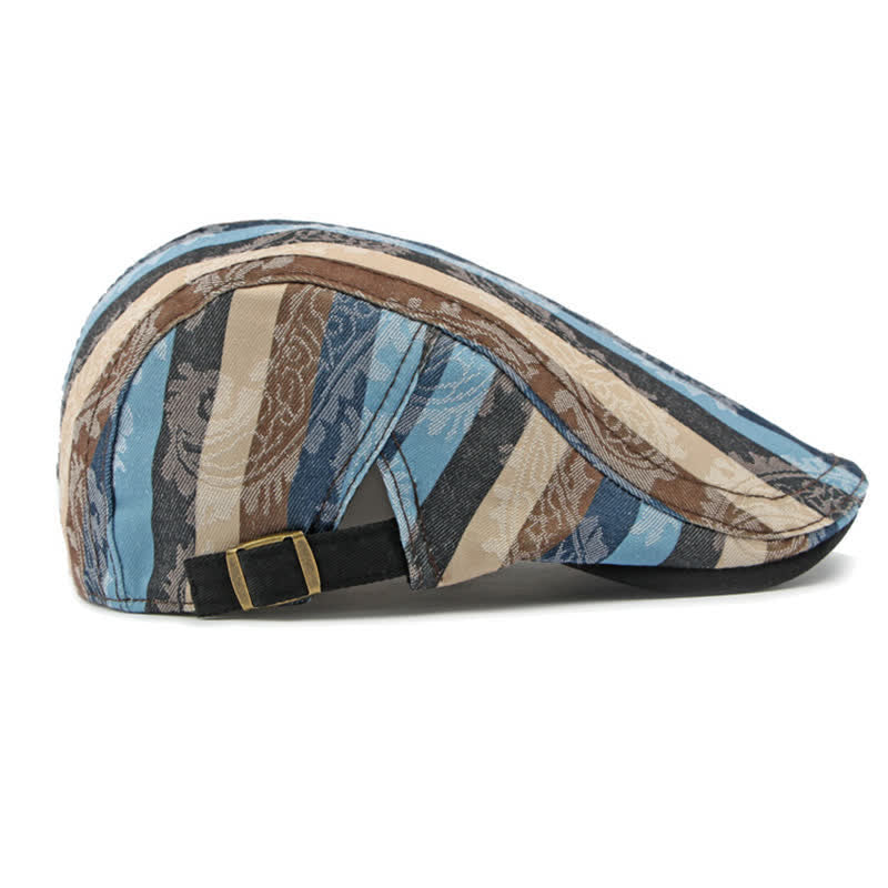 Cappello basco piatto a righe PaIsley Four Seasons