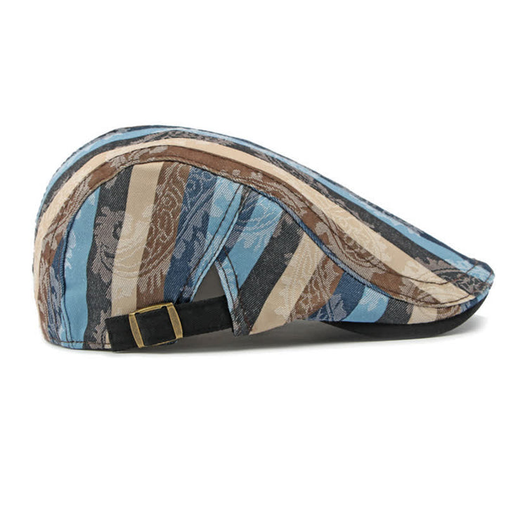 Cappello basco piatto a righe PaIsley Four Seasons
