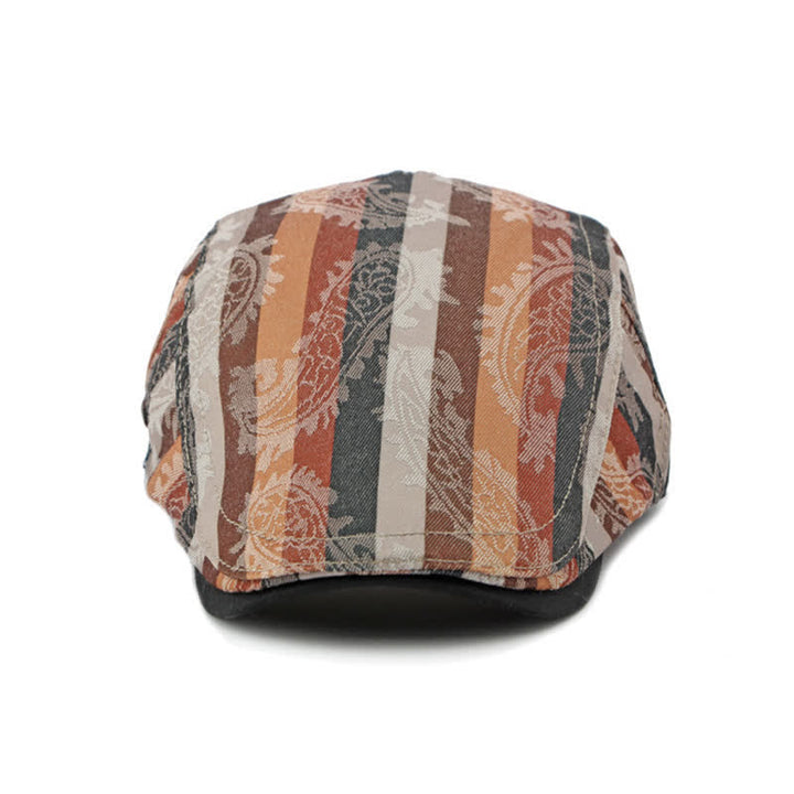 Cappello basco piatto a righe PaIsley Four Seasons