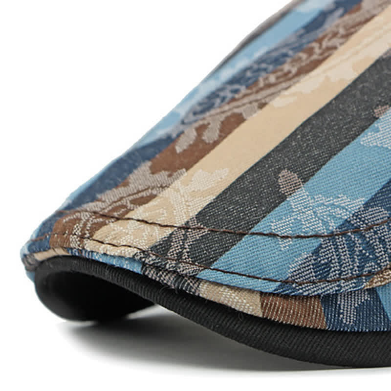 Cappello basco piatto a righe PaIsley Four Seasons