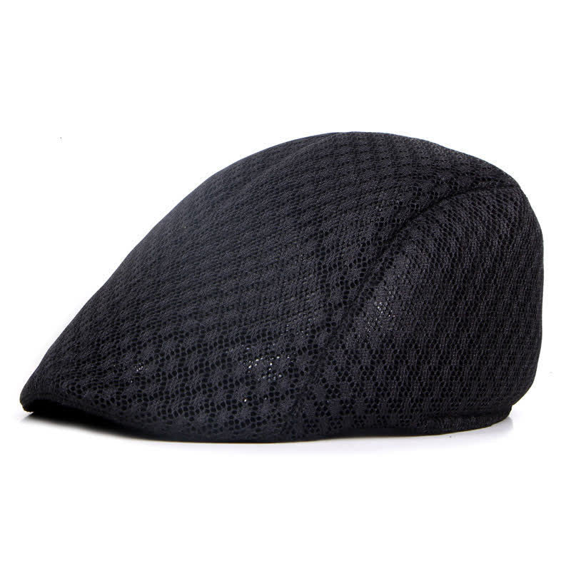Cappello basco piatto estivo in maglia tinta unita