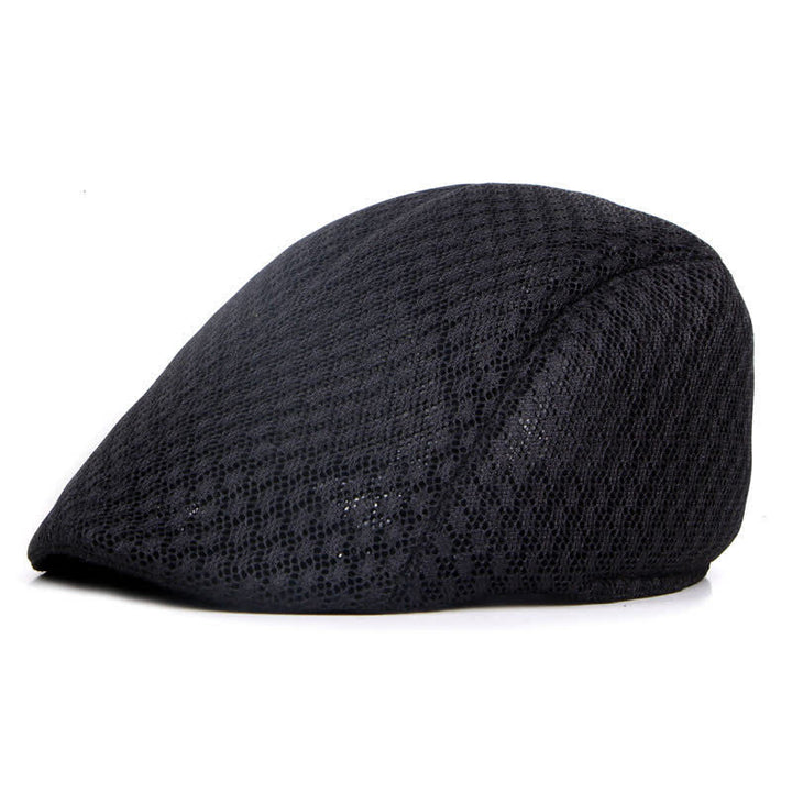 Cappello basco piatto estivo in maglia tinta unita
