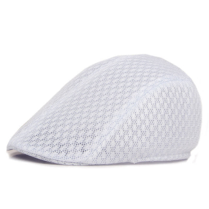 Cappello basco piatto estivo in maglia tinta unita