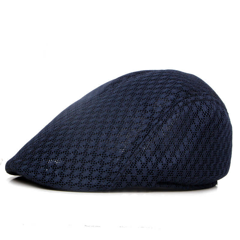 Cappello basco piatto estivo in maglia tinta unita