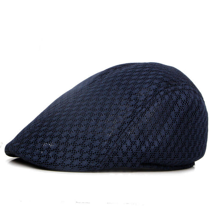 Cappello basco piatto estivo in maglia tinta unita