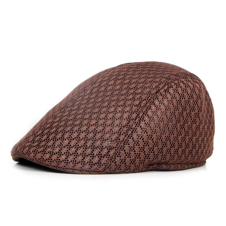 Cappello basco piatto estivo in maglia tinta unita