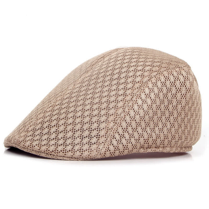 Cappello basco piatto estivo in maglia tinta unita