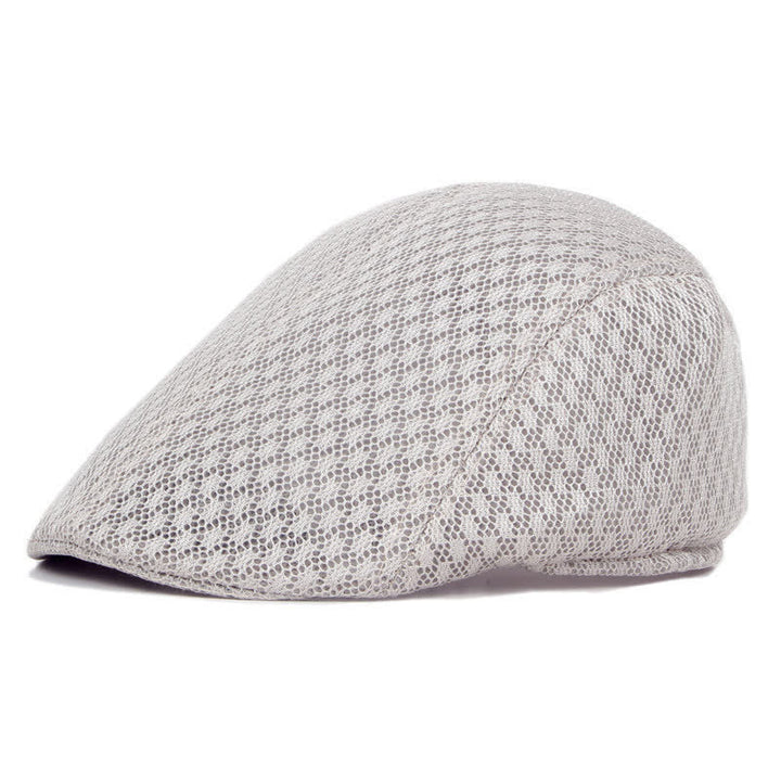 Cappello basco piatto estivo in maglia tinta unita - Cachi chiaro - Misura M (22"-22 7/8") - image 9