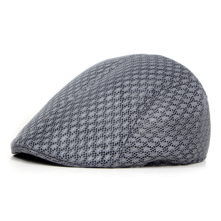 Cappello basco piatto estivo in maglia tinta unita - Grigio scuro - Misura M (22"-22 7/8") - image 6
