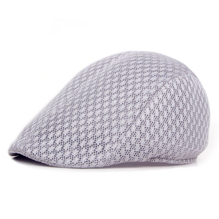 Cappello basco piatto estivo in maglia tinta unita - Grigio chiaro - Misura M (22"-22 7/8") - image 7
