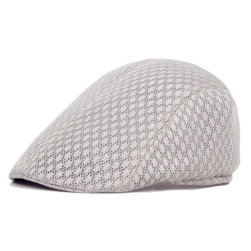 Cappello basco piatto estivo in maglia tinta unita - Cachi chiaro - Misura M (22"-22 7/8") - image 9