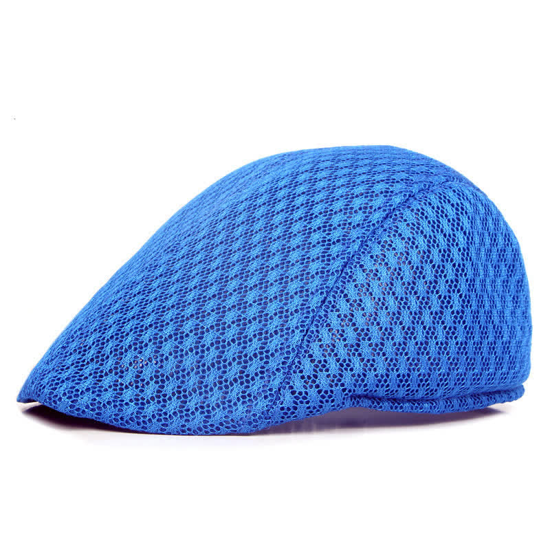Cappello basco piatto estivo in maglia tinta unita