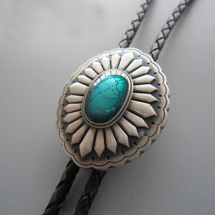 Cravatta Bolo con accessorio Western Turchese Sunburst