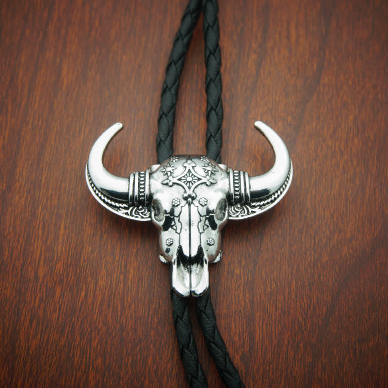 Cravatta Bolo con testa di toro e Longhorn del Texas - image 2