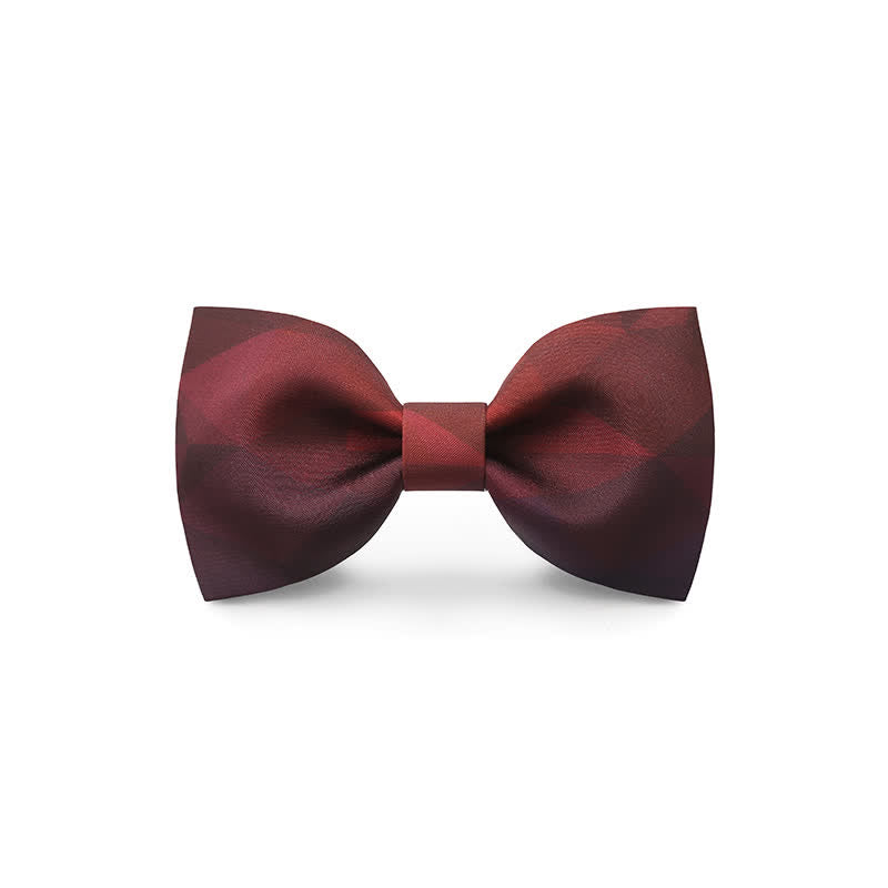 Papillon stampato floreale rosso a onde grazioso da uomo