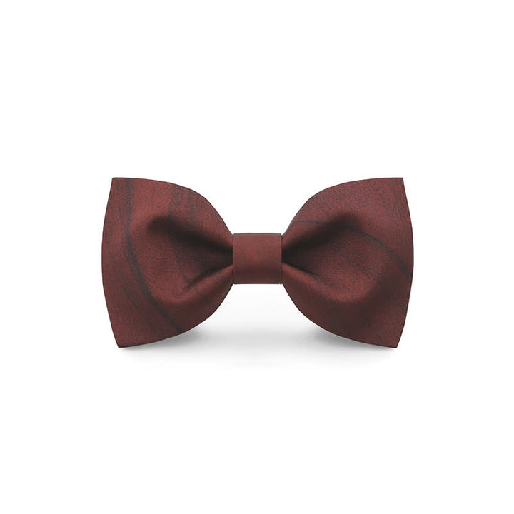 Papillon stampato floreale rosso a onde grazioso da uomo - Stile n. 5 - image 7
